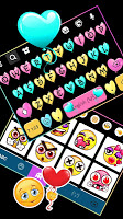 screenshot of Love Balloons Keyboard Theme