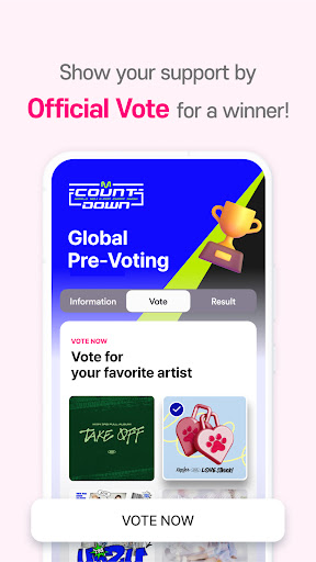 Android application Mnet Plus screenshort