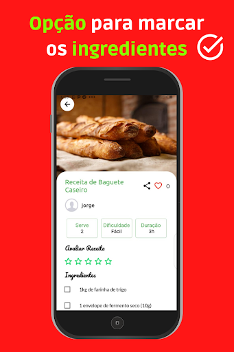 Receita de Pão Caseiro Simples Screen 3