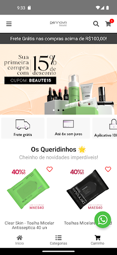 Android application Rennova Beauté screenshort