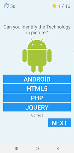 Tech Quiz For Developer Screen 2