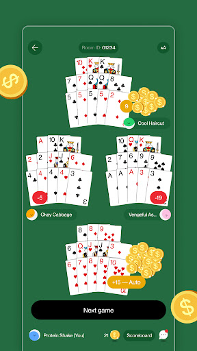 Thirteen card poker Screen 2