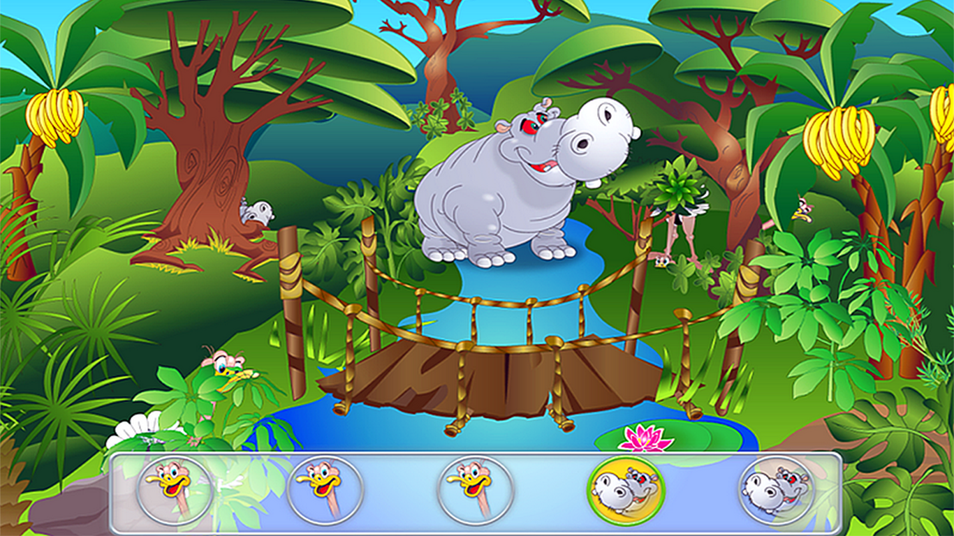 Android application Animal Hide and Seek for Kids screenshort