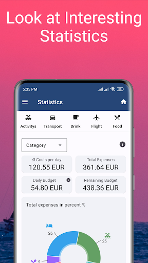 Travel Costs - Travel Expense Screen 3