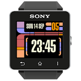LCARS inspired clock Sony SW2 icon