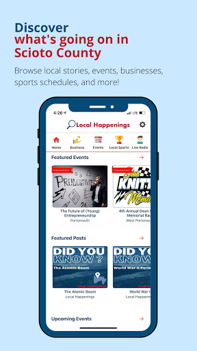 Android application Local Happenings screenshort