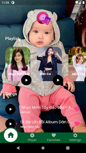 Android application Nhạc Miền Tây screenshort