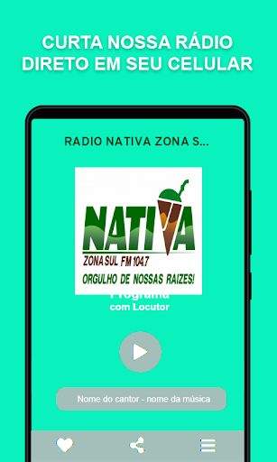 Android application Rádio Nativa Zona Sul screenshort