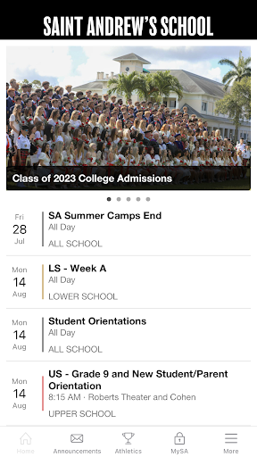 Android application Saint Andrew's School, Florida screenshort