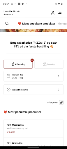 Linde Allé Pizza & Shawarma Screen 3
