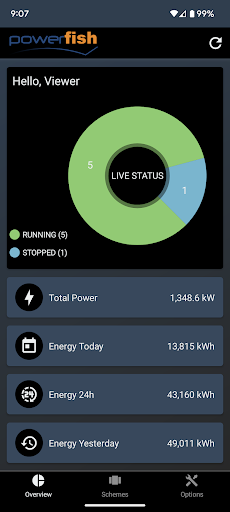 Android application Powerfish screenshort