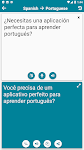 screenshot of Portuguese - Spanish