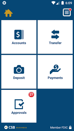 Coastal States Bank Business Screen 3