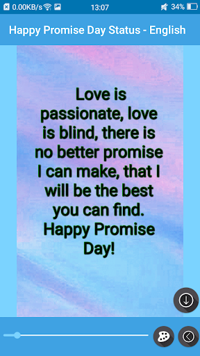 Happy Promise Day Status - English