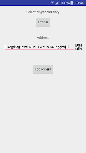 Widget - bitcoin balance - cryptocurrency
