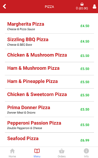 Priory Pizza L4 Screen 2