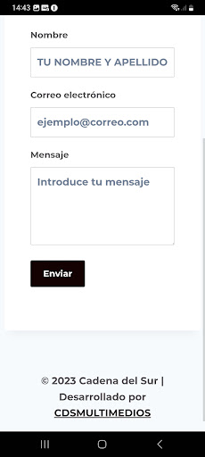 Cadena del sur Digital Screen 3