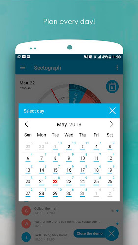 Sectograph 最先端を行く時計型予定管理アプリ ウィジェット Apk最新バージョンをダウンロード Android用