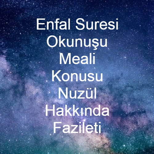 Enfal Suresi İnternetsiz