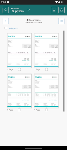 Android application Zeendoc screenshort