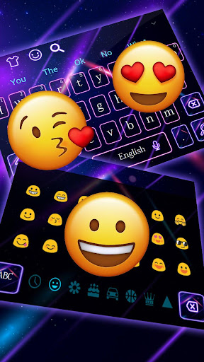 Shiny Electric Color Keyboard Theme