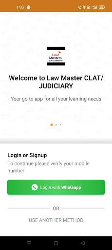 Android application Law Masters CLAT/JUDICIARY screenshort
