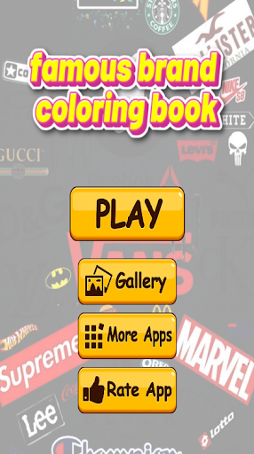 famous brand coloring book Screen 2