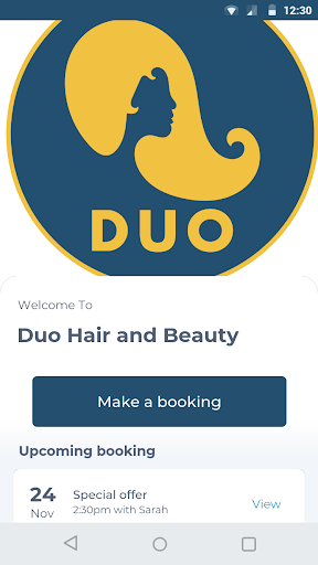 Android application Duo Hair and Beauty screenshort