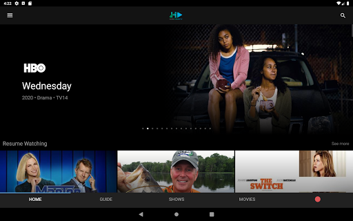 Screenshot of HomeStreamTV