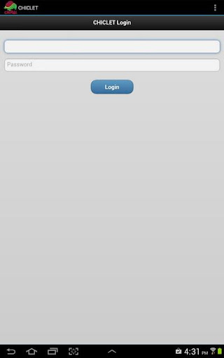Android application CHICLET screenshort
