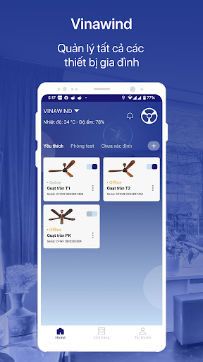Android application Vinawind screenshort