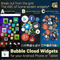 Bubble Cloud Widgets + Folders for phones/tablets