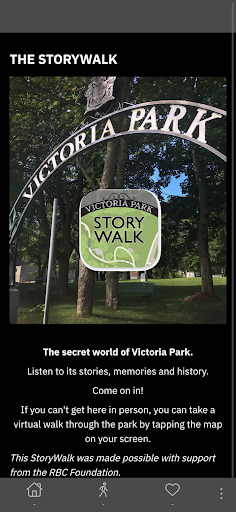 Android application STORYWALK - Victoria Park screenshort