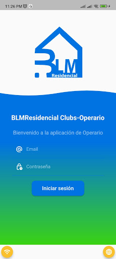 Android application BLMResidencial Clubs-Operario screenshort