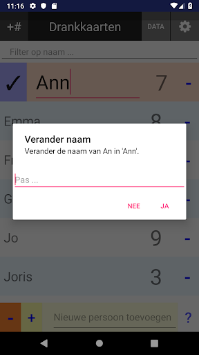 Drankkaarten Screen 3