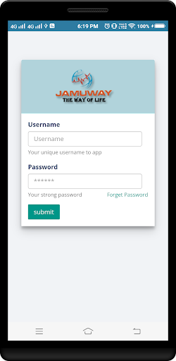 Android application JAMUWAY screenshort