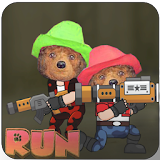 bear soldier Run icon