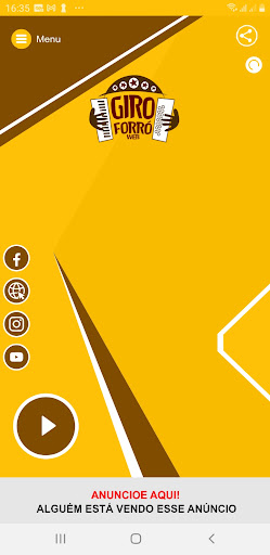 Android application Rádio Giro Forró Web screenshort