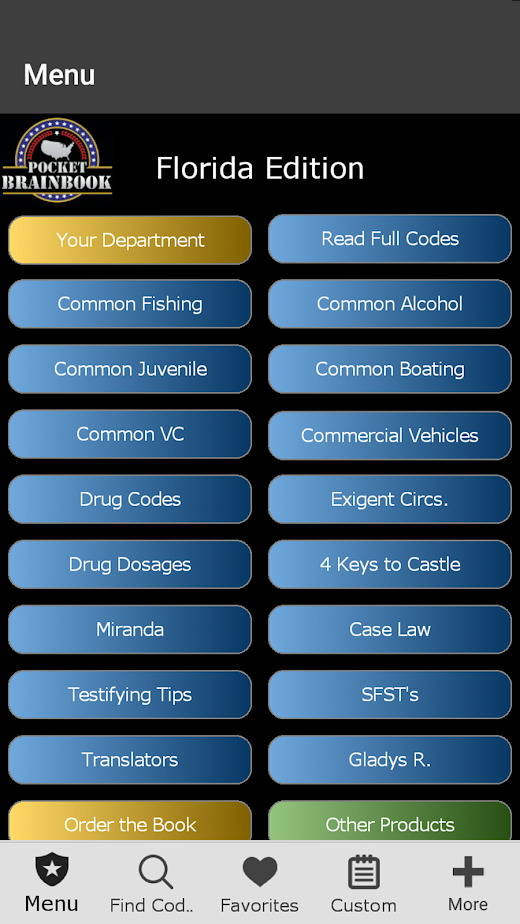 Android application Florida - Pocket Brainbook screenshot