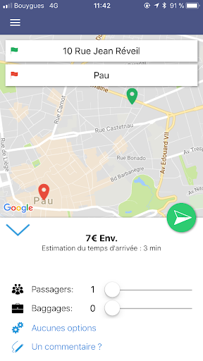 Allo Taxis Pau Screen 2