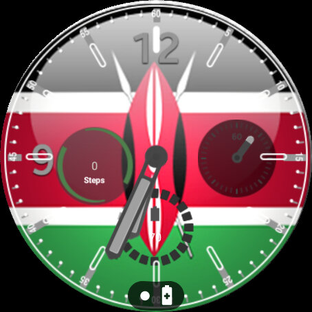 Kenya Flag Watchface Screen 3