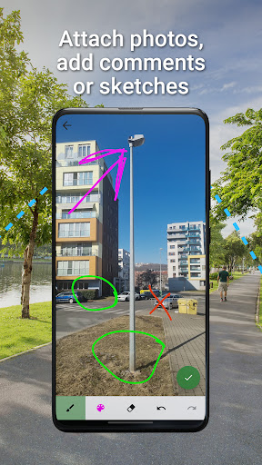 Screenshot of Locus GIS Offline Land Survey