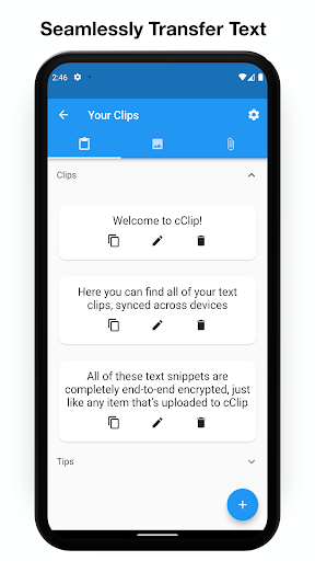 Android application cClip screenshort