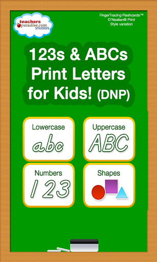 Android application 123s ABCs Kids Handwriting DNP screenshort