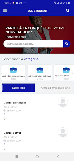 JOB ETUDIANT Screen 2