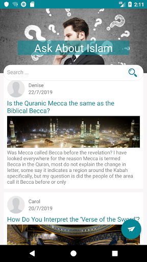 Android application Ask About Islam screenshort