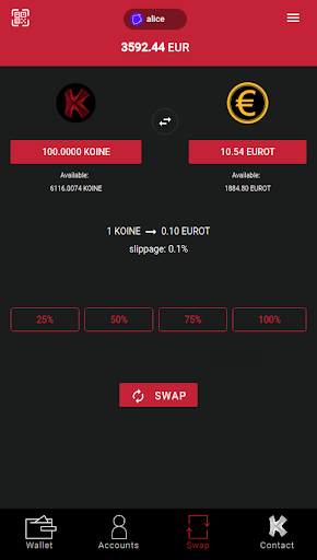 Kwallet (Koinonos.io) Screen 3
