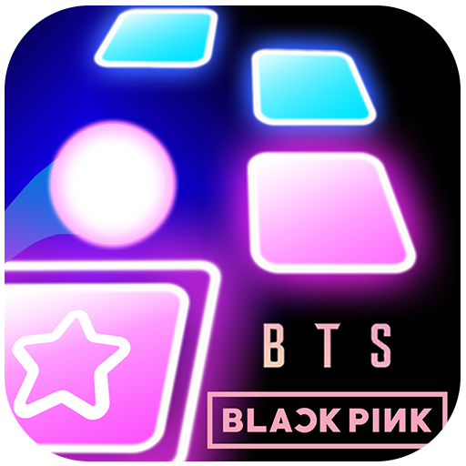 BTS  BLACK PINK Tiles Hop Ball - Neon EDM Rush