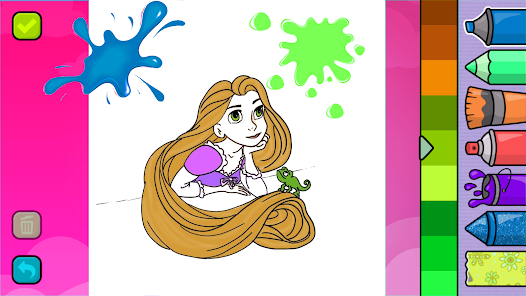 disney princess rapunzel coloring pages
