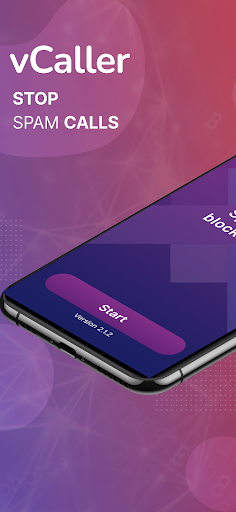 Android application vCaller - block spam calls screenshort